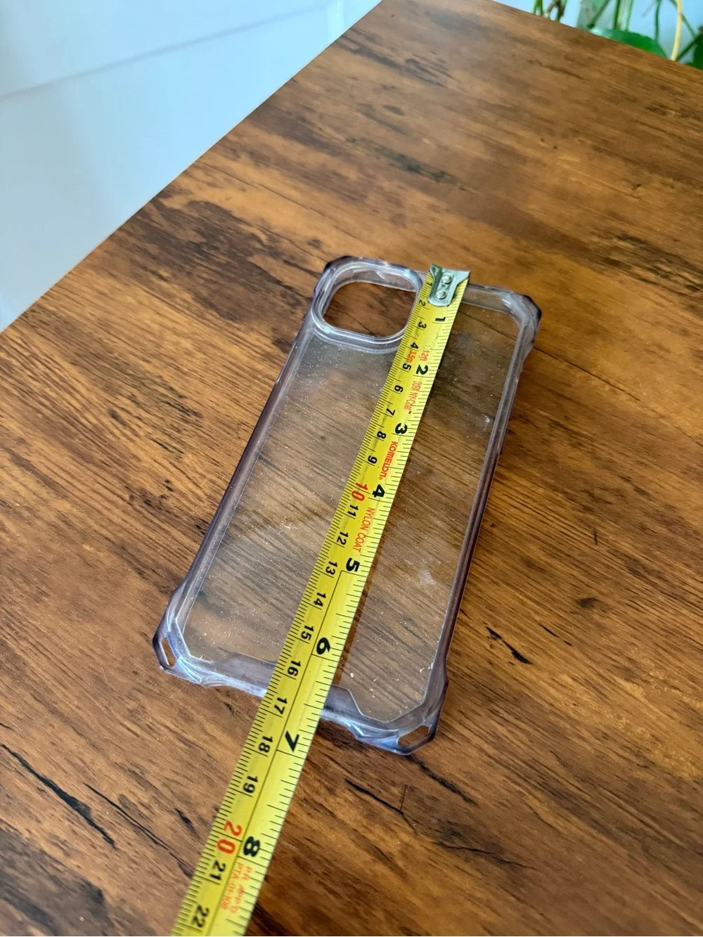 Clear Heavy Duty Phone Case 6.5” x 3” with Reinforced Corners